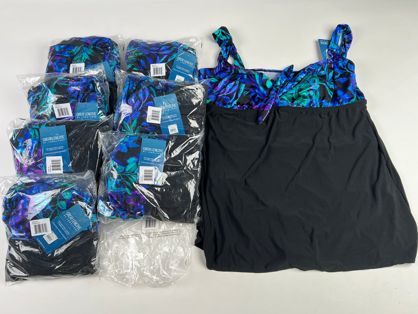 *Clearance* Great Lengths One Piece Swimsuit, All Size 24 Bundle of 8 - NWT