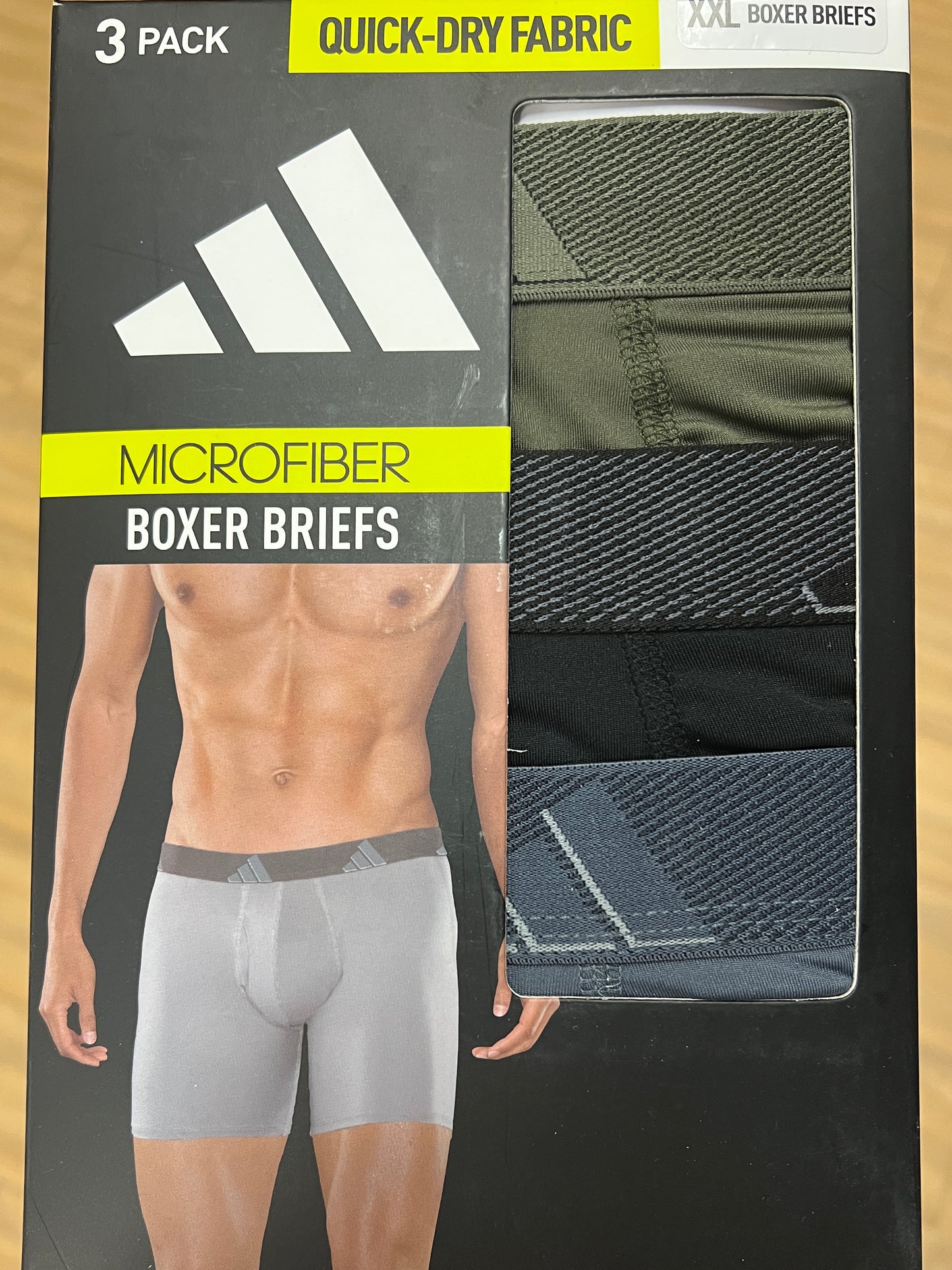 Adidas Men's Microfiber Boxer Briefs - 3 pack - NIB