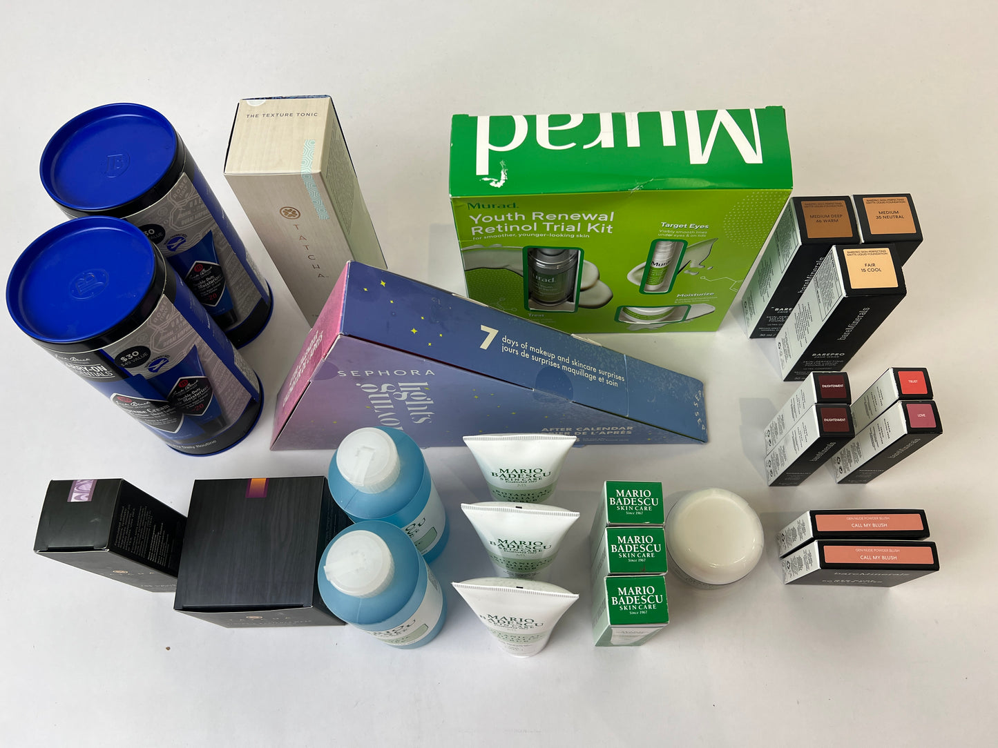 Cosmetic Bundle - Jack Black, Tatcha, Mario Badescu, Murad, BareMinerals, Sephora - NIB