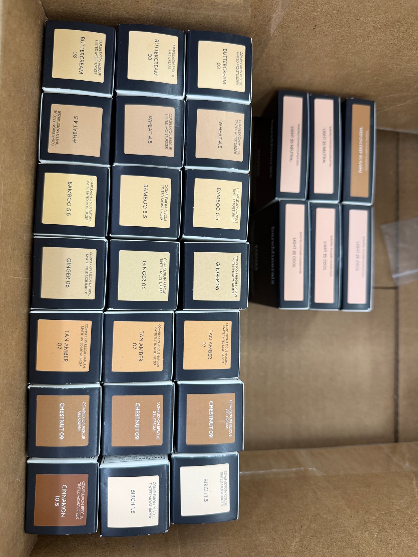 Makeup Bundle - 21 BareMinerals Complexion Rescue Tinted Moisturizer & 6 BarePro Powder Foundation - NIB