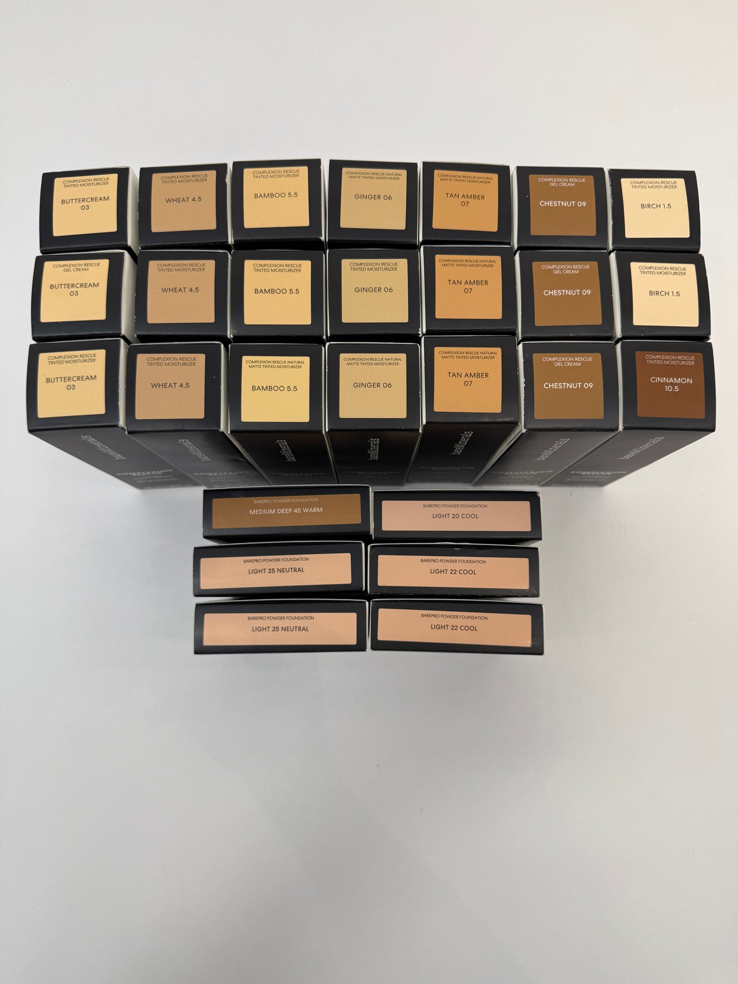 Makeup Bundle - 21 BareMinerals Complexion Rescue Tinted Moisturizer & 6 BarePro Powder Foundation - NIB