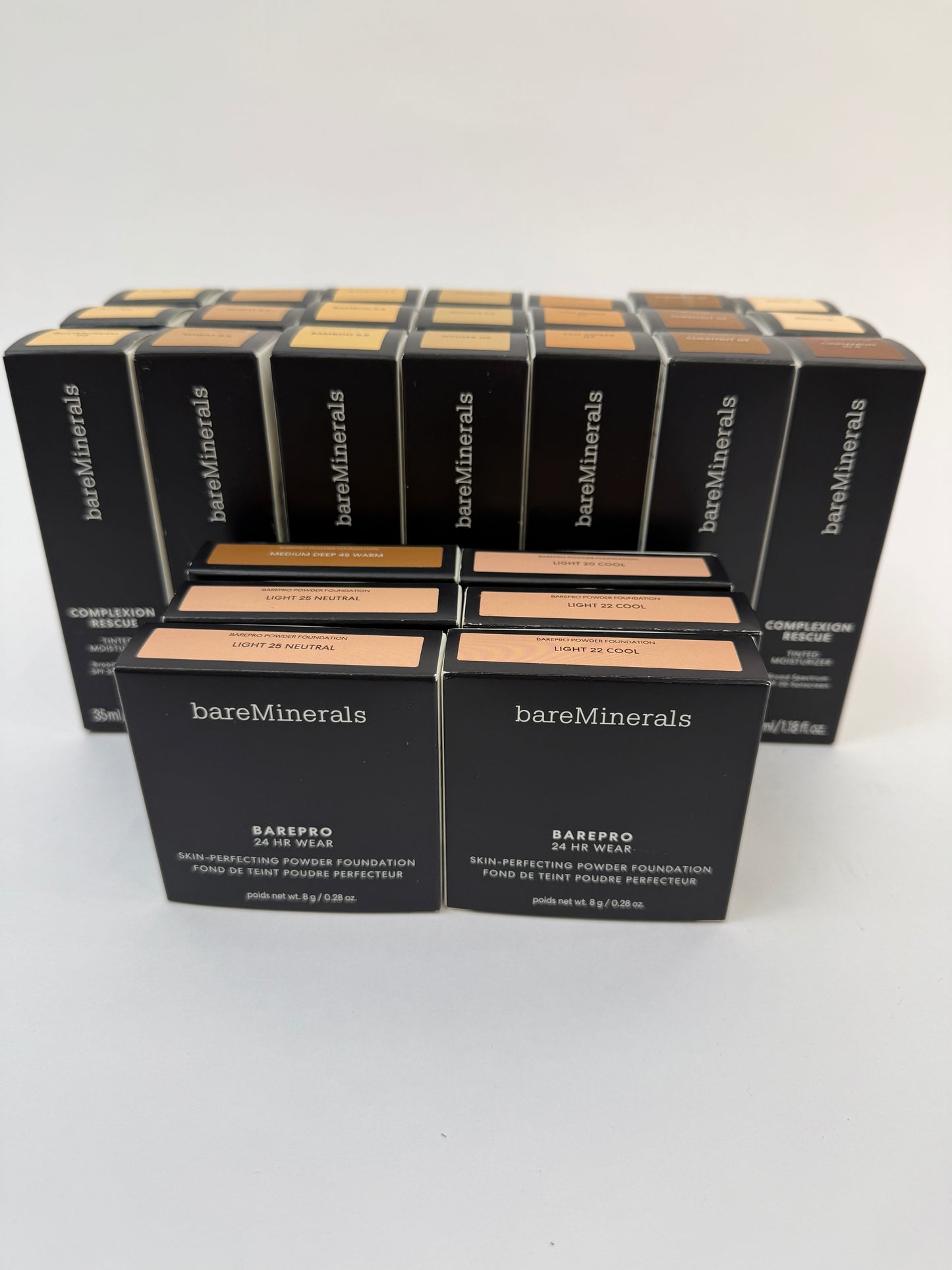 Makeup Bundle - 21 BareMinerals Complexion Rescue Tinted Moisturizer & 6 BarePro Powder Foundation - NIB