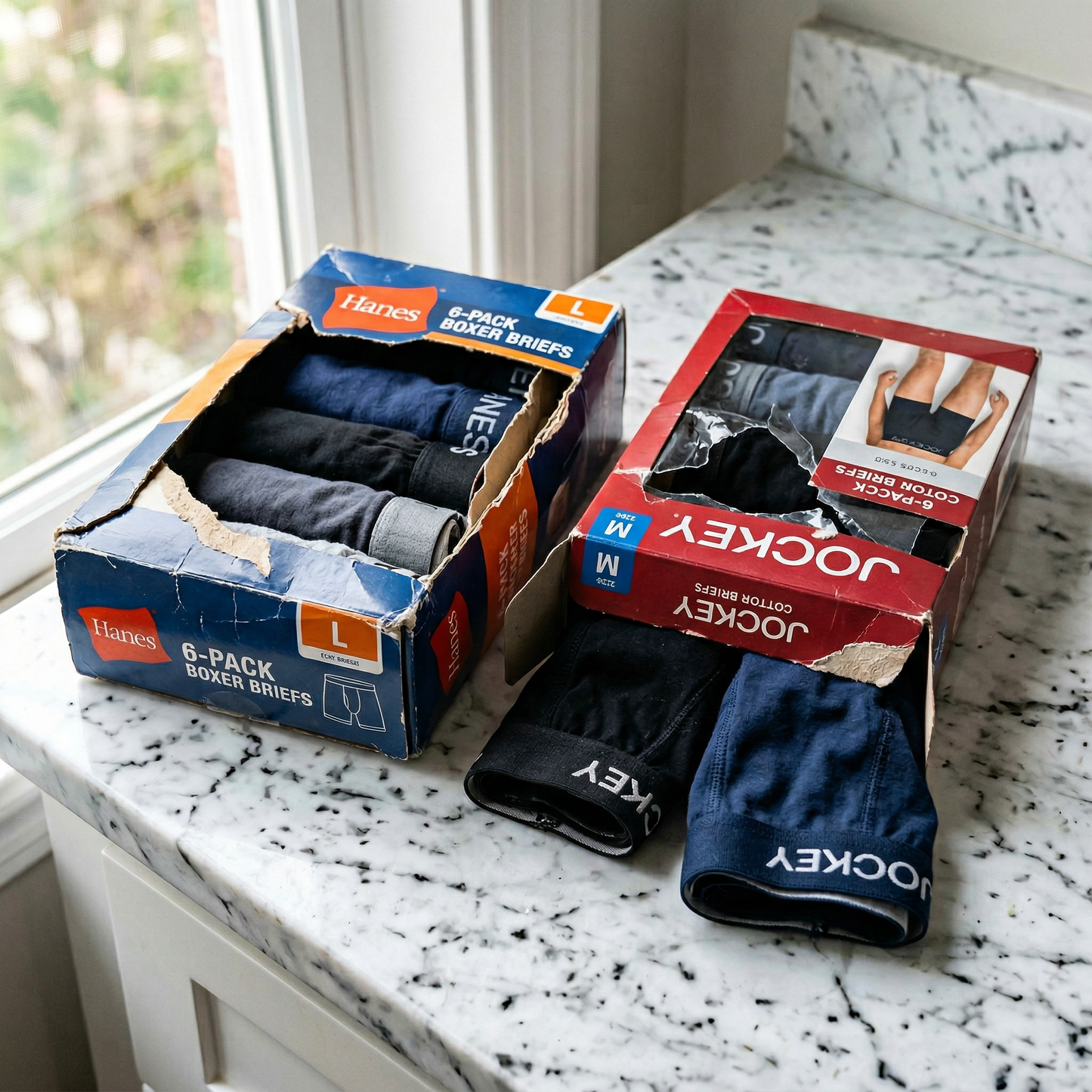 Men's / Boys Open Box Underwear Bundle — 50 Items