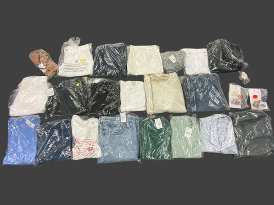 J.Crew Women’s and Men’s Apparel & Accessories Bundle (Mixed Lot of 24 Items)