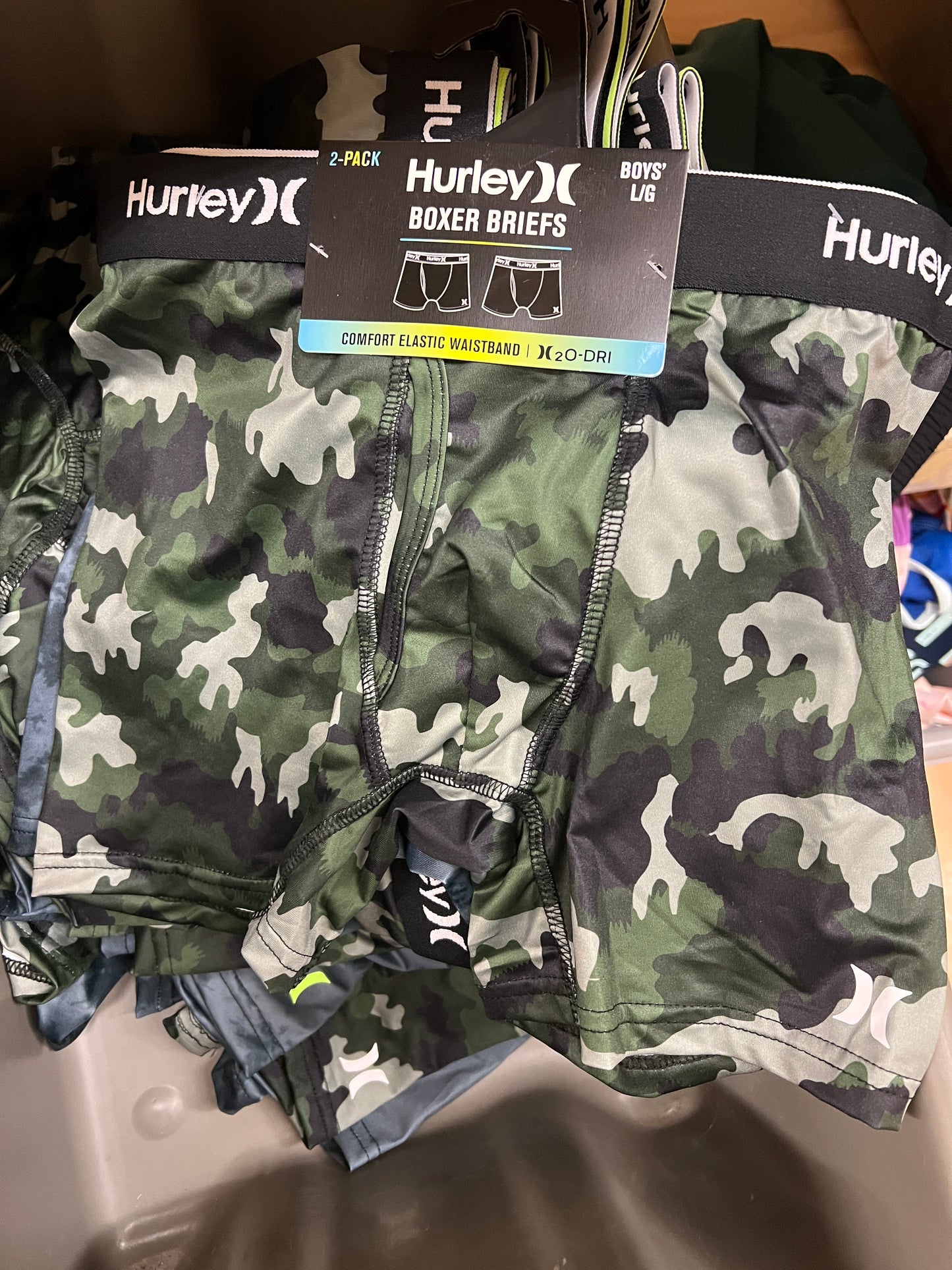 Hurley - Youth Boxer Briefs 2 pack - Bundle of 6 - NWT
