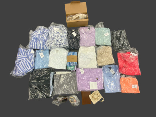 J.Crew Women’s and Men’s Apparel & Accessories Bundle (Mixed Lot of 23 Items)