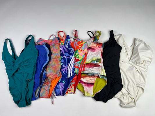 One Piece Swimwear Mixed Bundle of 8 - NWT - Nicole Miller, Speedo, Adidas & Cala