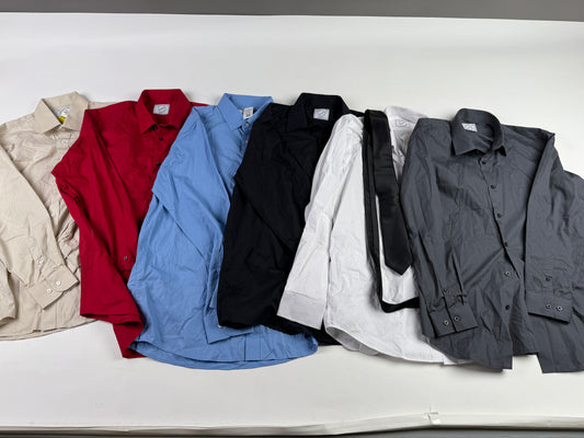 Bespoke - Men’s Button Up Dress Shirts - Bundle of 6 - NWT