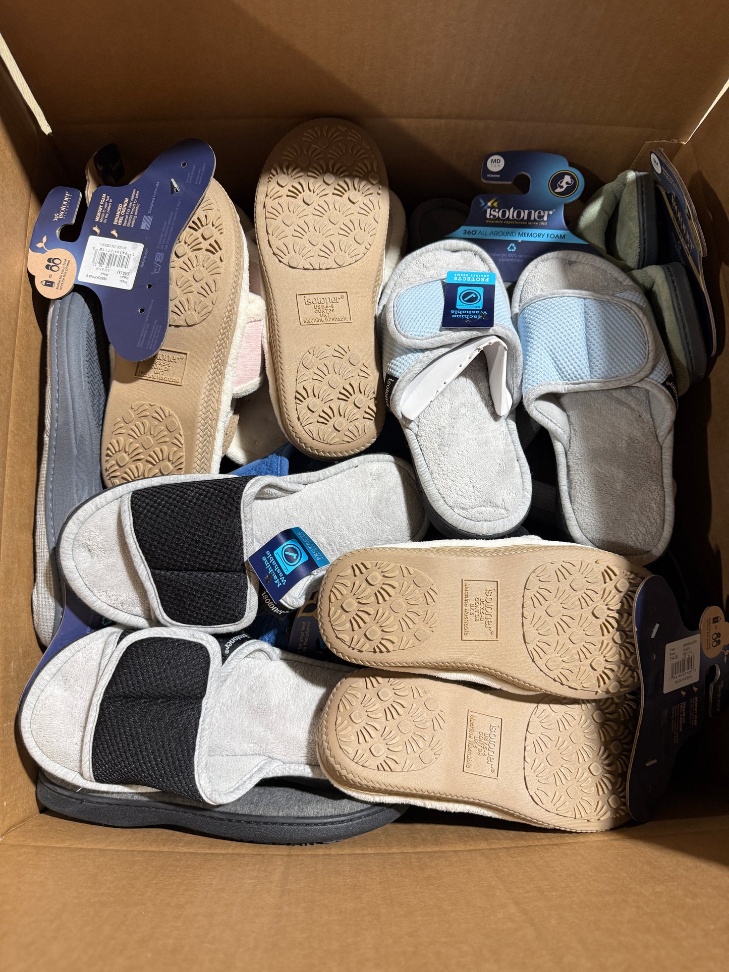 Isotoner Slippers NWT bundle of 10