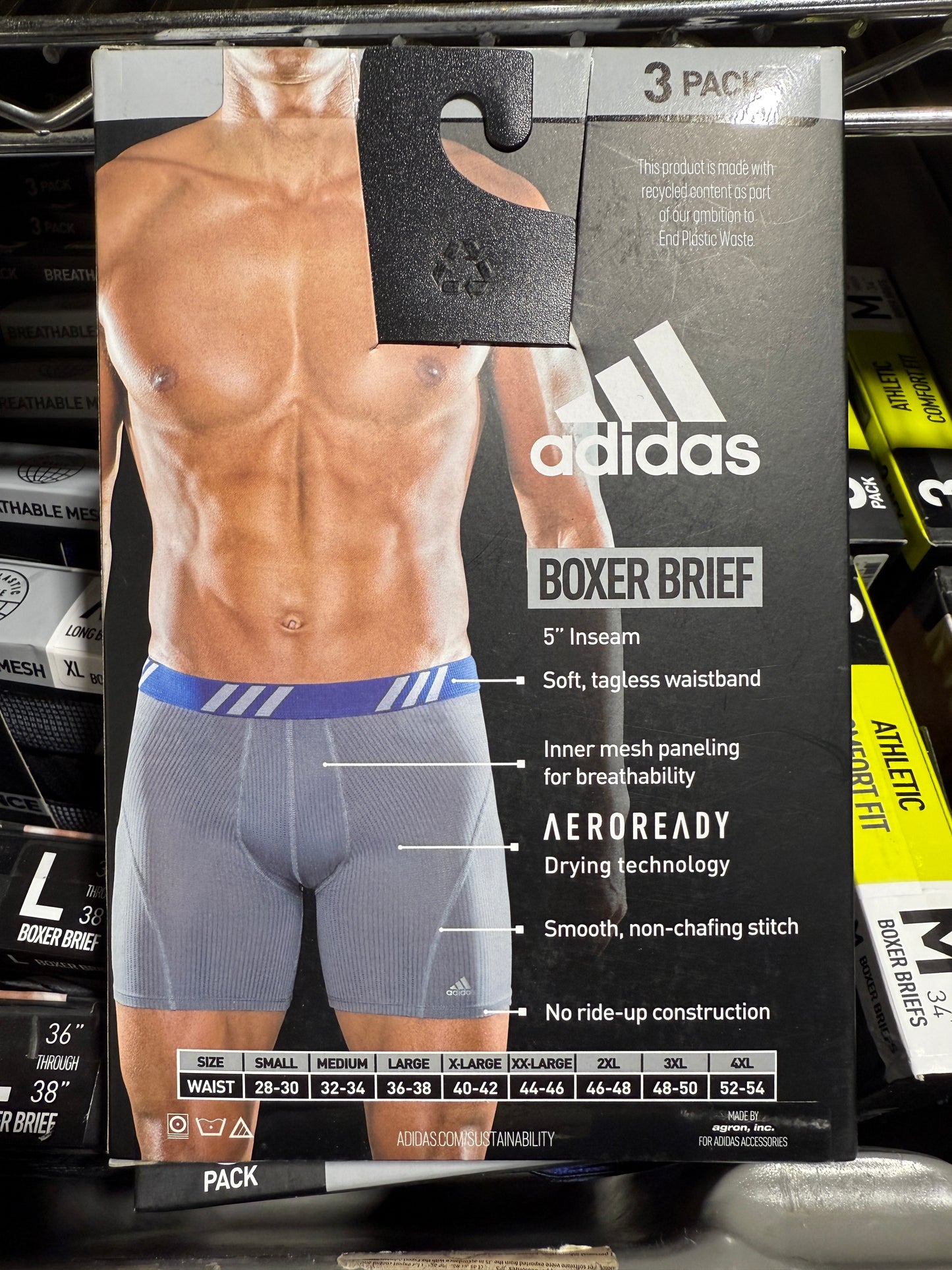 Adidas Performance Mesh Underwear 3 Pack, NWT, Bundle of 10