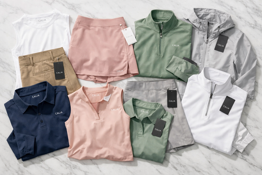 10 Calia golf apparel items mixed mens womens polos skorts pullovers new overstock
