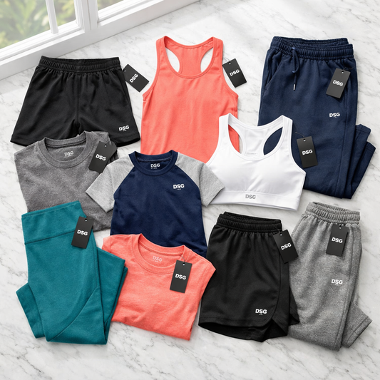 10 DSG athletic wear items mixed mens womens kids new overstock