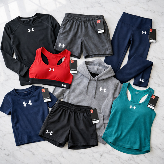 10 Under Armour athletic wear items mixed mens womens kids new overstock