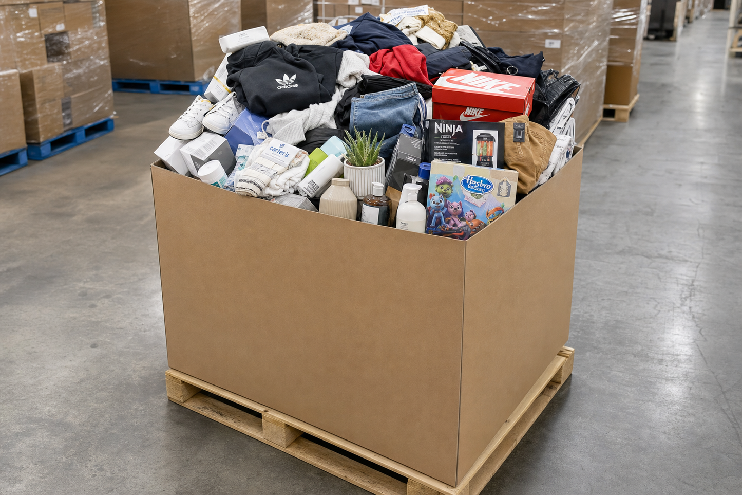 Gaylord pallet of mixed merchandise