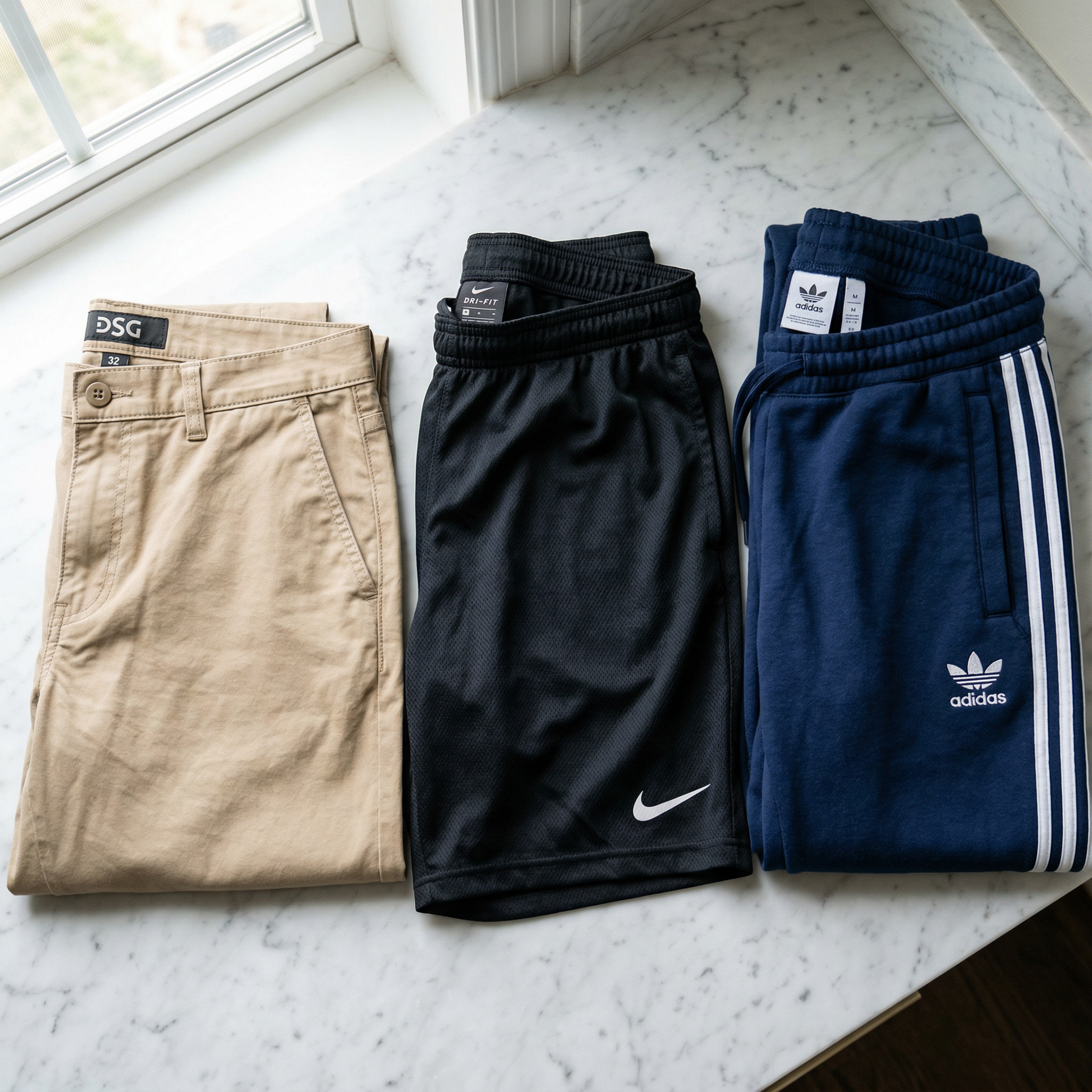 Men's Pants & Shorts Bundle — 25 Items