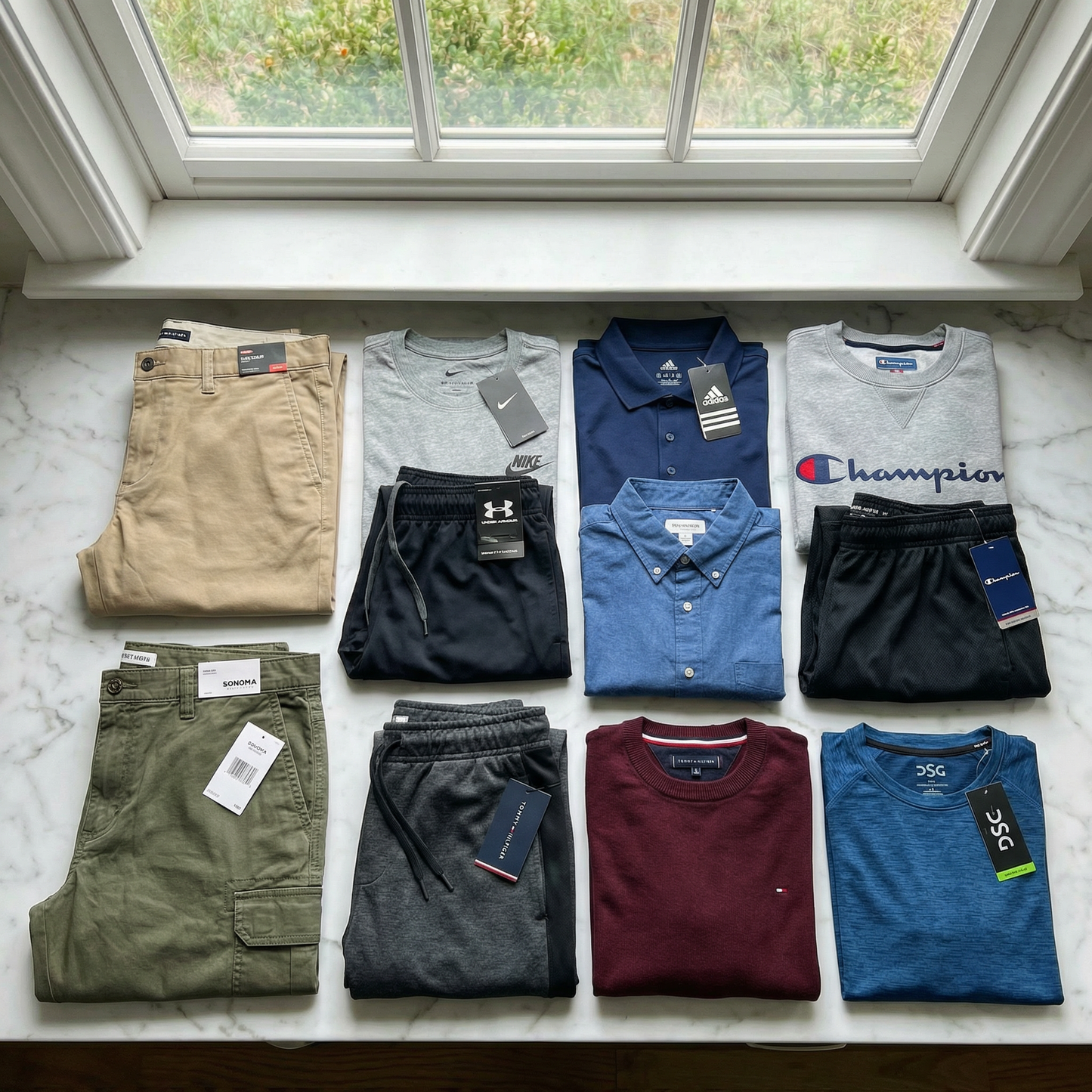 Mixed Men's Clothing Bundle — 10 Items