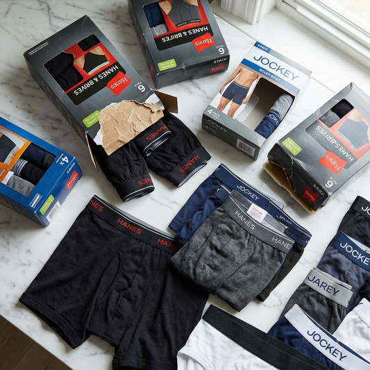Men's / Boys Open Box Underwear Bundle — 50 Items