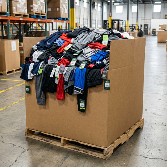 Full gaylord pallet of new DSG athletic apparel mens womens kids with hard tags Dicks Sporting Goods