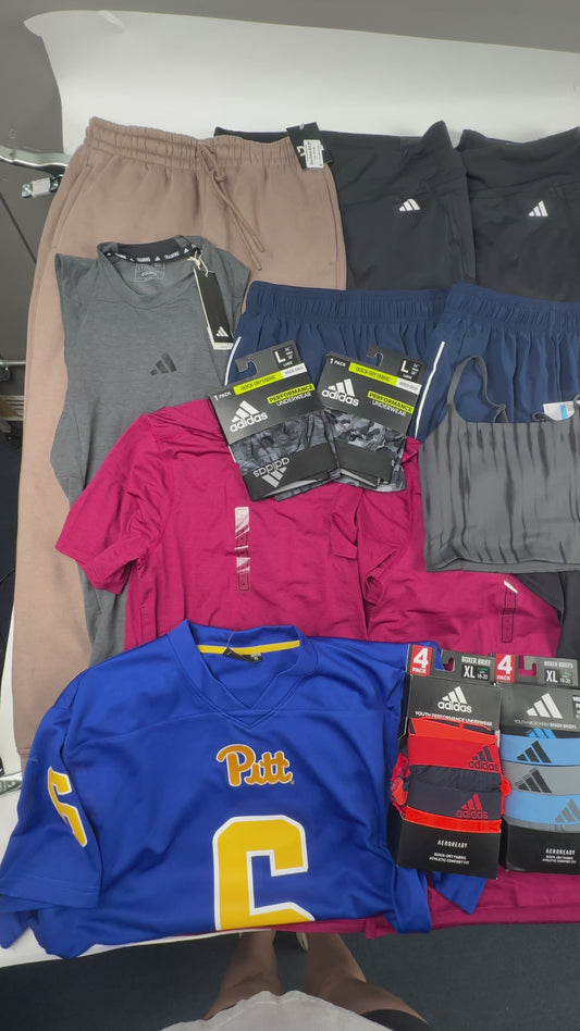 Lot of 45 Activewear Items- Kids and Adults- DSG, Adidas, and More - NWT