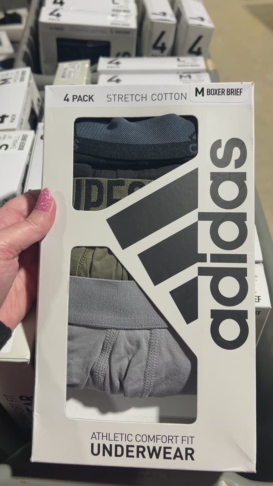 adidas athletic stretch boxer briefs