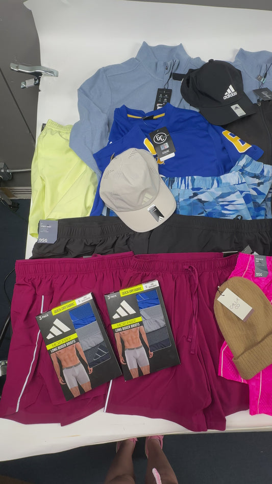 Lot of approx. 50 activewear Items - DSG, Champion, UA, and More - NWT