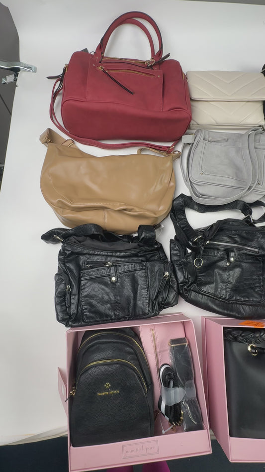 Lot of Approx. 30 Bags, Purses, and Wallets - Mostly NWT