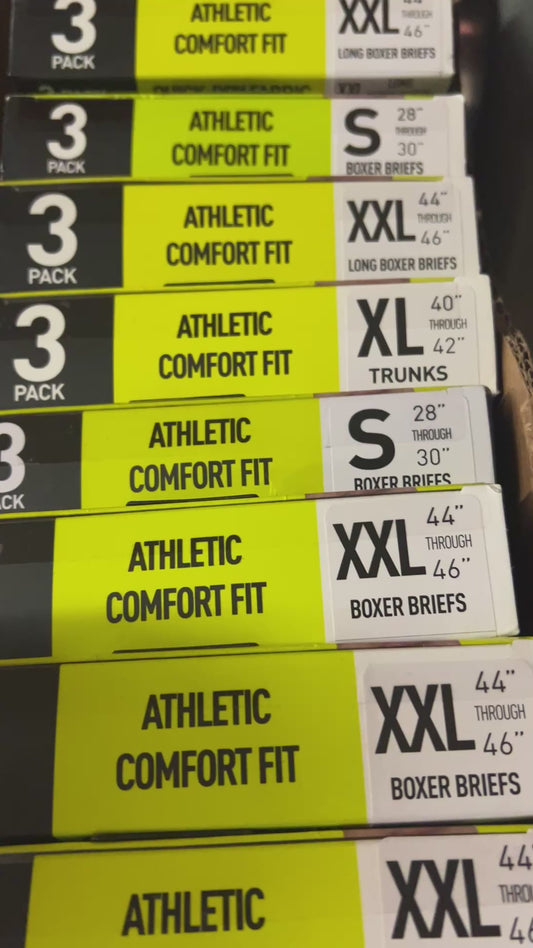 10 Adidas Men's Athletic Comfort Boxer Briefs - 3 pack - NIB
