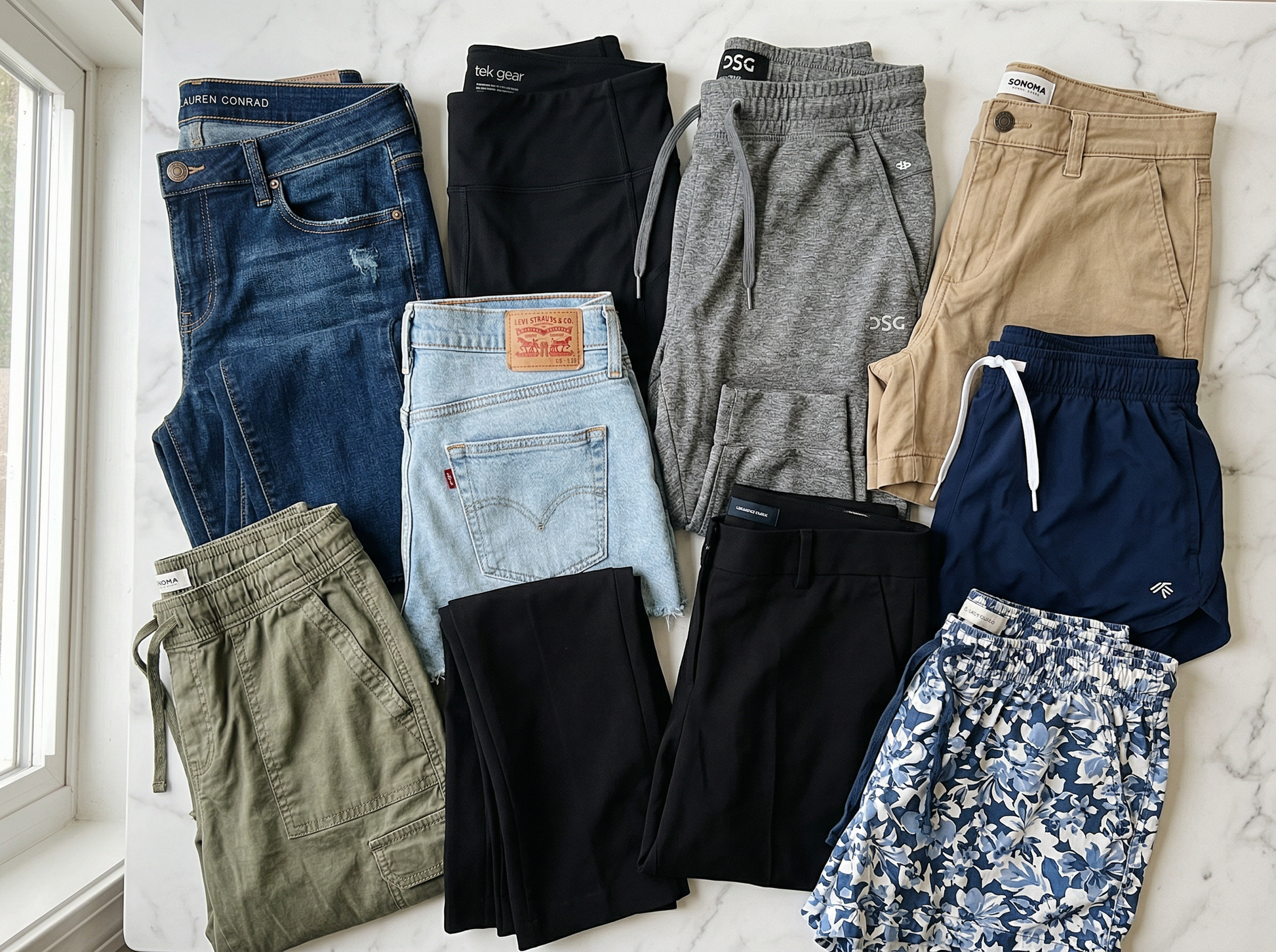 Women's Pants & Shorts Bundle — 50 Items